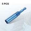 HARFINGTON 5pcs Nut Driver 9mm Hex Drive Socket CR-V Steel