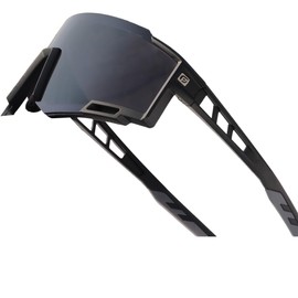 PAIS Polarized Sport Sunglasses Men Women, Shiled Lightweight Sun Glasses with UV400 Protection Dark Lenses for Cycling Running Fishing