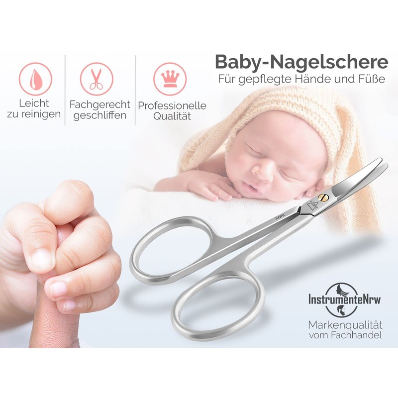 Baby Scissors Children's Nail Scissors Curved with Rounded Ends for
