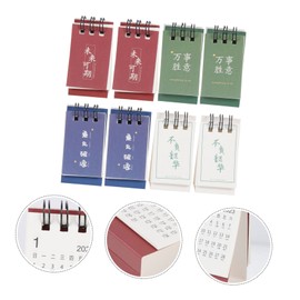 Ciieeo 24pcs Mini Desk Calendars Chinese Style Monthly Planner Compact Office Student Calendar for Home Workspace