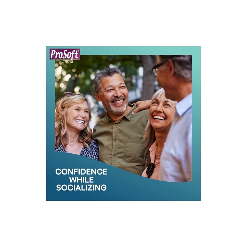 Prosoft revestimiento para dentaduras postizas 2 placas para dentaduras postizas.