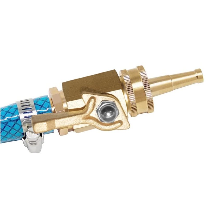 Joywayus Brass 3/4"GHT Female x Male Thread Garden Hose Ball