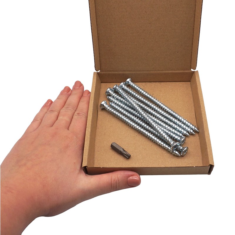 SKIR'CO (Pack of 8) Concrete Screws Galvanised 7.5 x 112mm