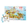 Terra Puzzles Canada Map Wooden Jigsaw Puzzle 152 Piece, 15x10