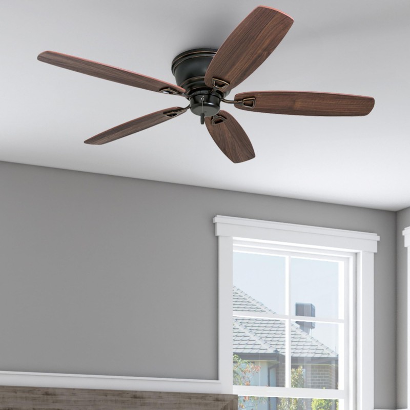 Honeywell Ceiling Fans Glen Alden, 52 inch Classic Flush Mount