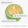 Luminara Lucky Green Pot of Gold Candle - Flickering Real-Flame