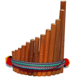 Panpipes, rondador, curved 13 pipes, fair trade