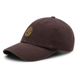 JPAK Pinecone Premium Dad Hat Embroidered Cotton Baseball Cap Pine Tree Brown
