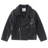 Girls Leather Jacket Trendy Motorcycle Faux Outerwear Kids Boys Soft