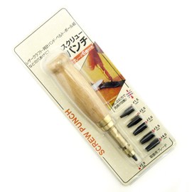 Hand® Premium Japanese 6 Tips Screw Hole Punch - Smooth Mechanism for Effortless Punching