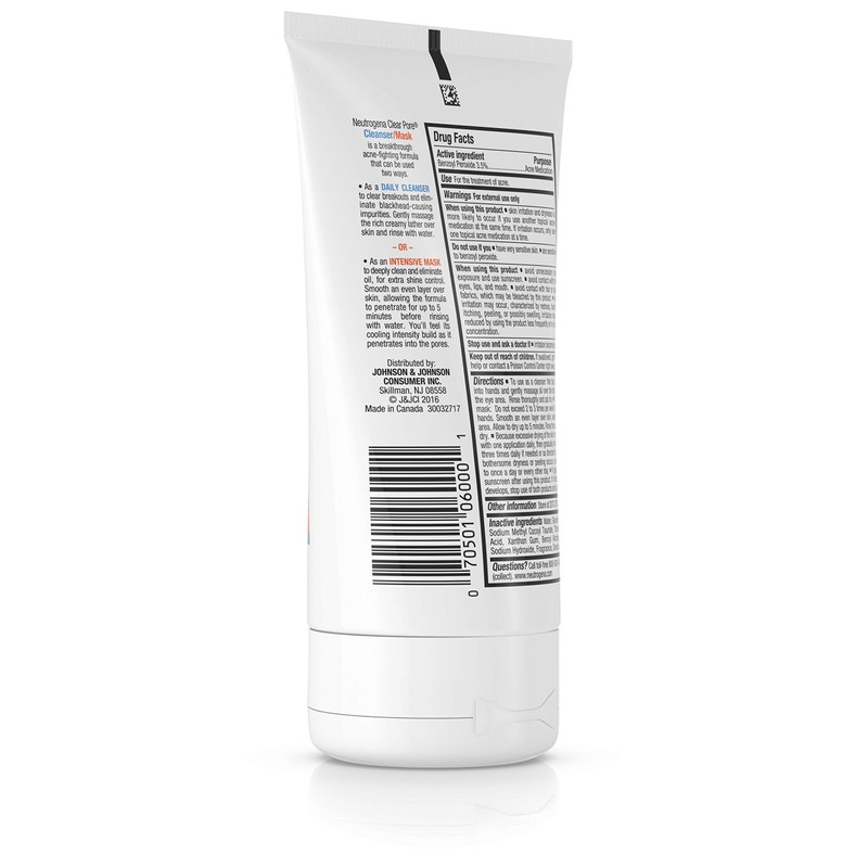 Neutrogena Neutrogena Clear Pore Cleanser Mask, 4.2 oz