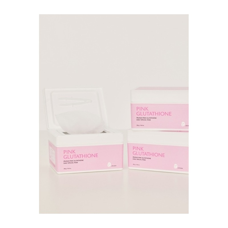 [30 Sheets][Whitening Glow] Plum Glutathione Hypoallergenic Daily White Toning Mask