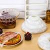 Cunhill 200 Pcs 5 Size Plastic Bowl Covers Bulk, Reusable