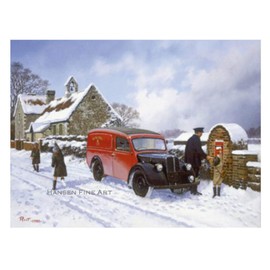 Morris Z van Royal Mail 1950s Nostalgic Traditional Christmas Xmas Card