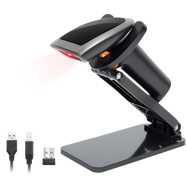 WELIKERA Escáner de Código de Barras Bluetooth, 2D 1D Lector