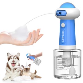 Electric Foaming Shampoo Dispenser, Automatic Soap Dispenser with Magnetic Charging/Ambient Light, for Dog/Cat Bathing, Bathroom, Kitchen Sink, Toilet Cleaning