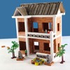 Attuslla Pack of 300 Mini Scale Bricks, Miniature Bricks, 1:35