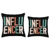 Influencer Writer Author Blogger Vlogger Blogging Vlogging Throw Pillow