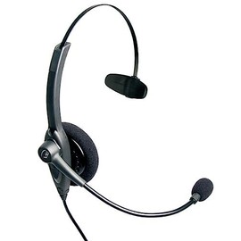 VXi 201814 Passport 10V DC Over-the-Head Monaural Headset with DC N/C Microphone