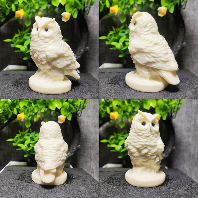 Umora Owl Figurine Mascot Object Cute Owl Living Room Entrance