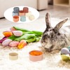 SAVITA Pack of 8 Stacking Cups for Rabbits, Multicoloured Rabbit