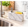 Kitchen Soap Dispenser with Sponge Holder for Sink Organization –