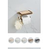 Vintage Paper Towel Holder with Cellphone Shelf for Bathroom, Wall