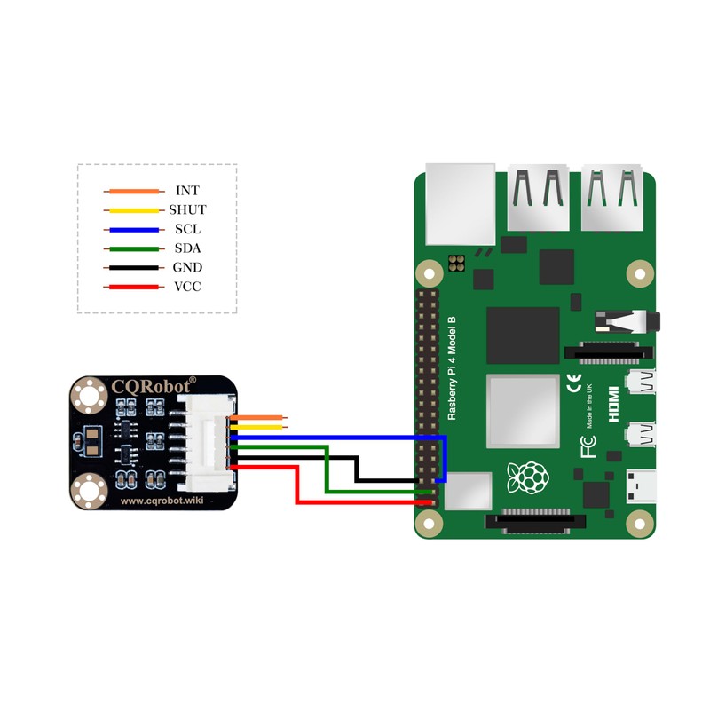CQRobot VL53L1X Sensor de larga distancia de tiempo de vuelo