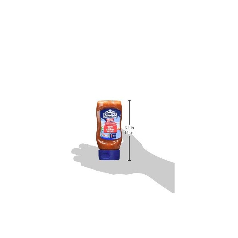 Encona West Indian Hot Pepper Sauce Original Squeezy Pack 285