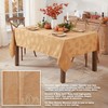 Newbridge Gold Tremont Leaf Damask Christmas Fabric Napkins, Set of