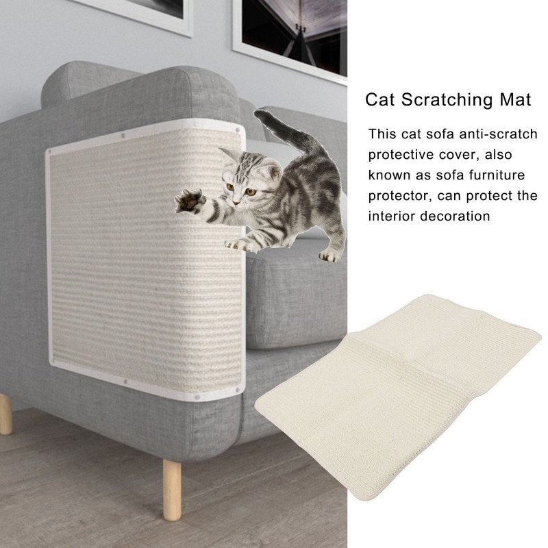 Cat Scratching Mat Cloth Fabric Sofa Wooden Door Protective Cover