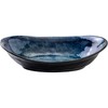 Marusankondo Mino Ware Fave 240 Deep Plate, Navy, Deep Plate