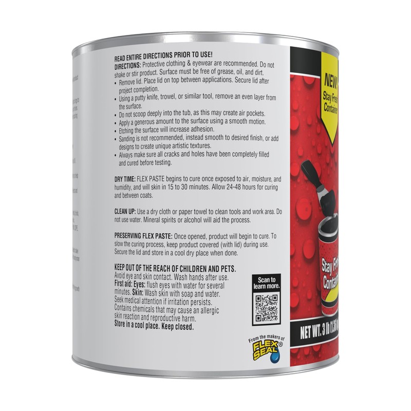 Flex Paste, Waterproof Paintable Putty, Spackle Sealant, Fill Gaps Cracks