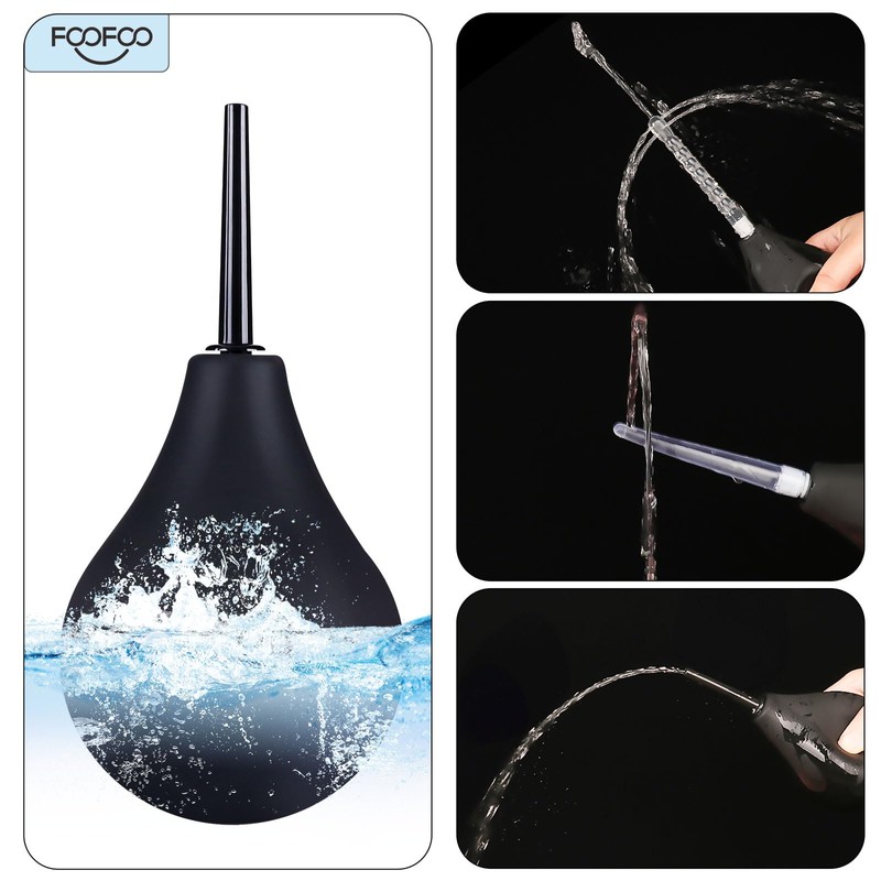Enema Bulb Douche Enema Kit (4 Nozzles) for Men &