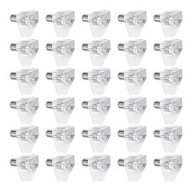 PDETVEO 30PCS 5mm/0.2Inch Shelf Support Pins, Plastic Cabinet Shelf Pegs, Clear Shelf Support Pegs for Bookcase, Kitchen, Display Cabinet