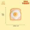 BITE ME Egg Toast Latex Toy, Squeaky Dog Toy, Pet