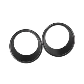 REPAIROCK Pair Black Exterior Front Headlight Cover Trim Sticker ABS for Jeep Wrangler 2007-2017 Auto Replacement Parts