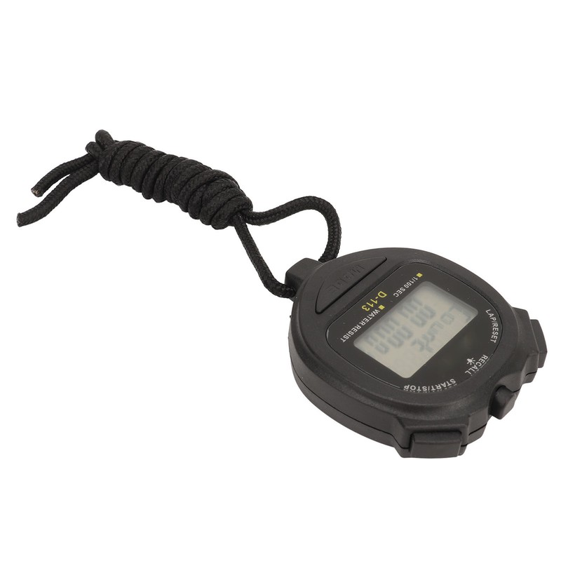 Digital Stopwatch 60 Lap Memory Split Sport Timer Waterproof with