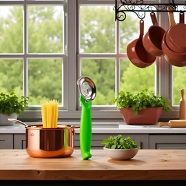 1pc Green Manual Noodle Maker,Kitchen Supplies Anti-rust Stainless Steel Household Cutter Chinese Machine Pasta Tool Noodles Tool Pasta Makers and Accessories