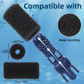 vibement 6 Pack Tail Scrubber Replacement for Polaris Pool Cleaner Parts, High Density Sweep Hose Tail Scrubber for Polaris 180 280 360 380 480 3900 Sport