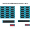 Zkeebs DUROCK V2 Screw-in Stabilizers, 7U, 6.25U, 2U Clear PCB