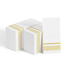 400 Pack Paper Napkins, 3-Ply Guest Towels Disposable Dinner Napkins, Soft and Absorbent Party Napkins for Bathroom,Wedding and Events