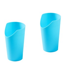 JFGLORIX 2pcs Nosey Cups 8.7oz,Elderly Care Cups for Physical Therapy Recovery and Rehabilitation