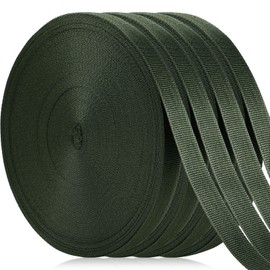Shappy Tree Tie Strap Garden Webbing Strap Garden Plant Supports Tree Tie Staking and Guying for Outdoor Use, Plant Supports, Grafting, Straightening Supplies(Dark Green,590.55 Feet x 1 Inch)