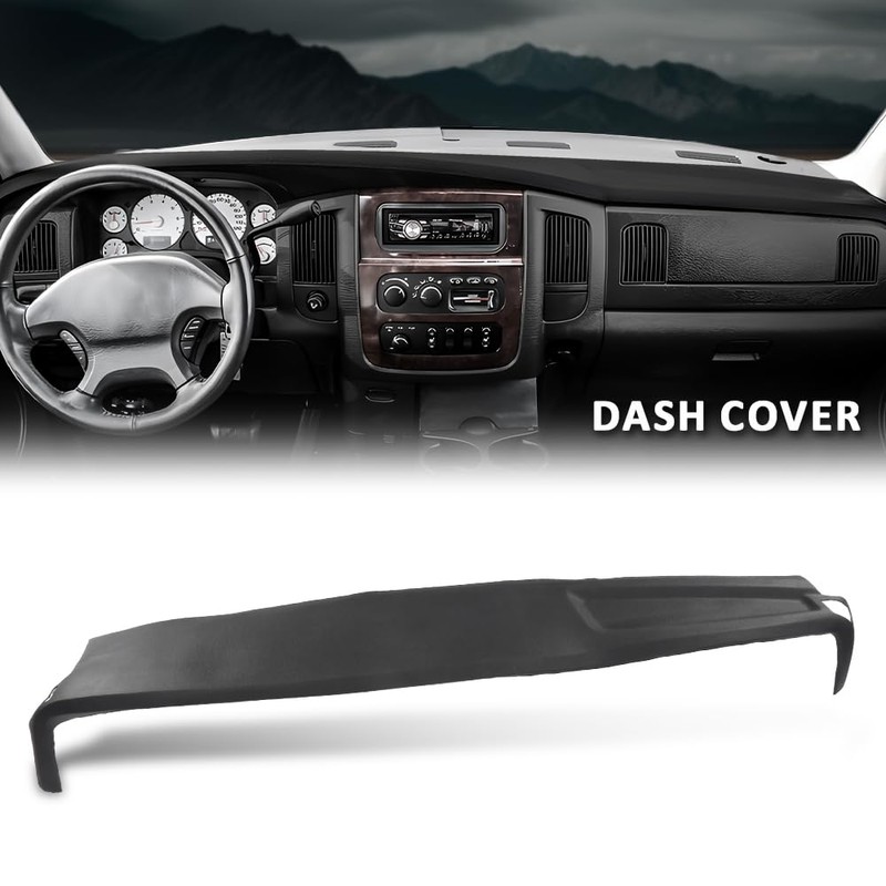 LQI TPE Dashboard Cover, Compatible with Dodge Ram 1500 2002-2005/Dodge