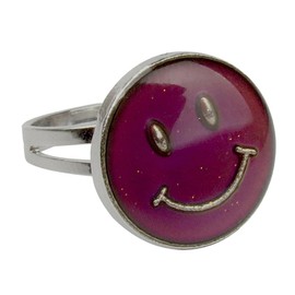 Smiling Mood Ring Band Adjustable Size
