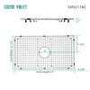 Serene Valley Sink Bottom Grid 21" X 15-1/2", Centered Drain