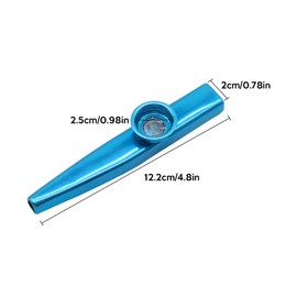Metal Kazoo Set WorthPlanet 6 Pcs Mouth Kazoo Aluminium Alloy Kazoo for Kids and Adults Gift Prize and Party Favors W090009