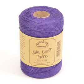 EVERLASTO NATURAL COLOURED JUTE CRAFT TWINE 100M SPOOLS (DEEP PURPLE)