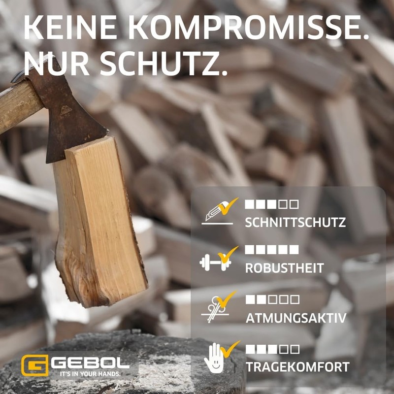 Gebol G-Base Cut 6 Pairs of Men's Level C Cut